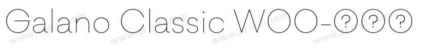 Galano Classic W00字体转换